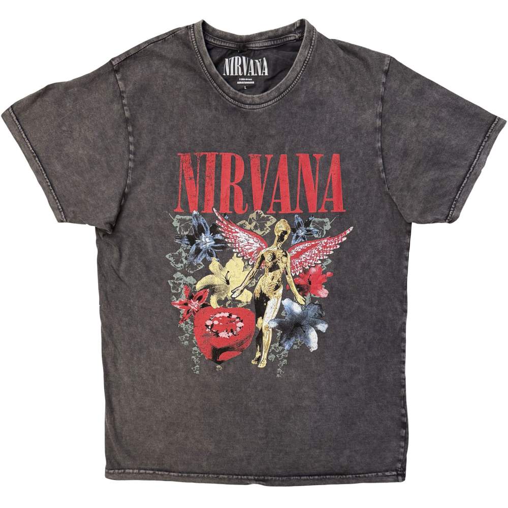 Nirvana - In Utero Vintage Collage Heren Tshirt - Grijs
